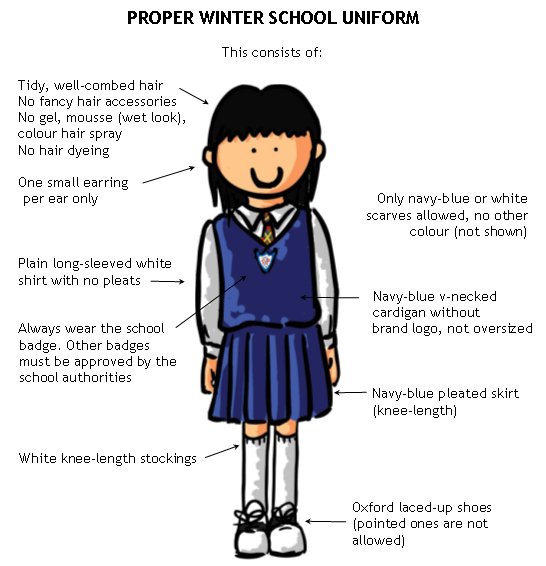 Proper Winter School Uniform